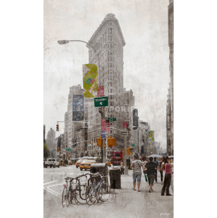 New York Flatiron 4 – 60 x 100 cm – Canvas Leinwand auf Keilrahmen gespannt