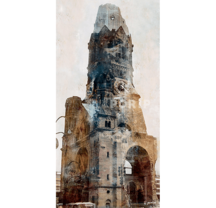 Berlin 4 Gedächtniskirche – 60 x 120 cm – Canvas Leinwand auf Keilrahmen gespannt