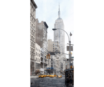 New York Empire State Building 7 – 35 x 70 cm – Canvas Leinwand auf Keilrahmen gespannt
