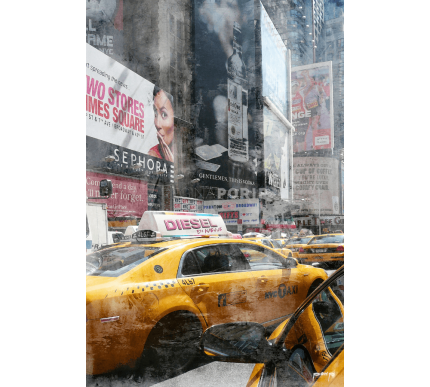 New York Timessquare 8 – 80 x 120 cm – Canvas Leinwand auf Keilrahmen gespannt