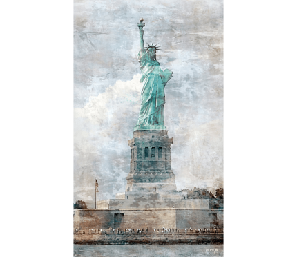 New York Freiheitsstatue 9 – 50 x 85 cm – Canvas Leinwand auf Keilrahmen gespannt