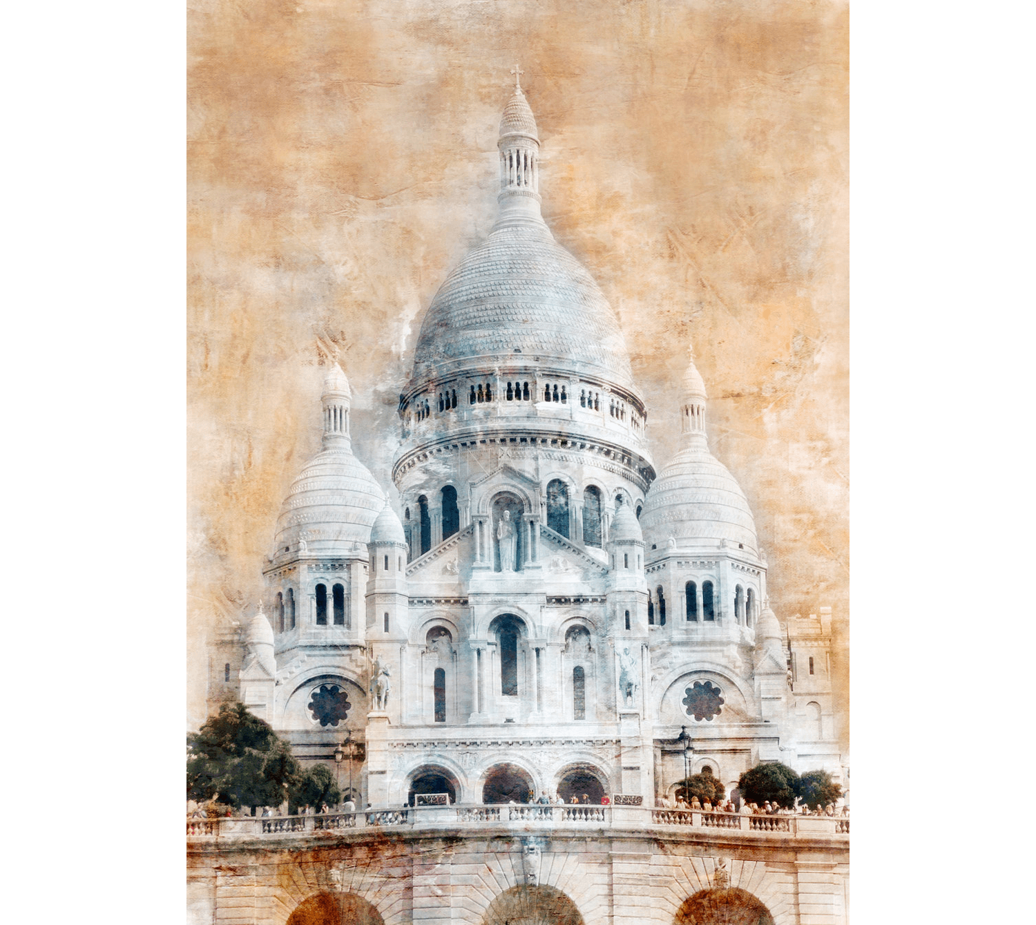 Paris Basilika Sacre Coeur 40 x 55 cm