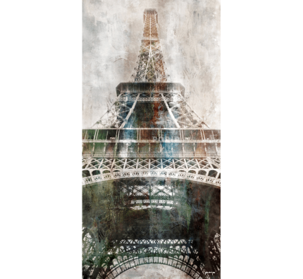 Paris 9 Eifelturm – 50 x 100 cm – Canvas Leinwand auf Keilrahmen gespannt