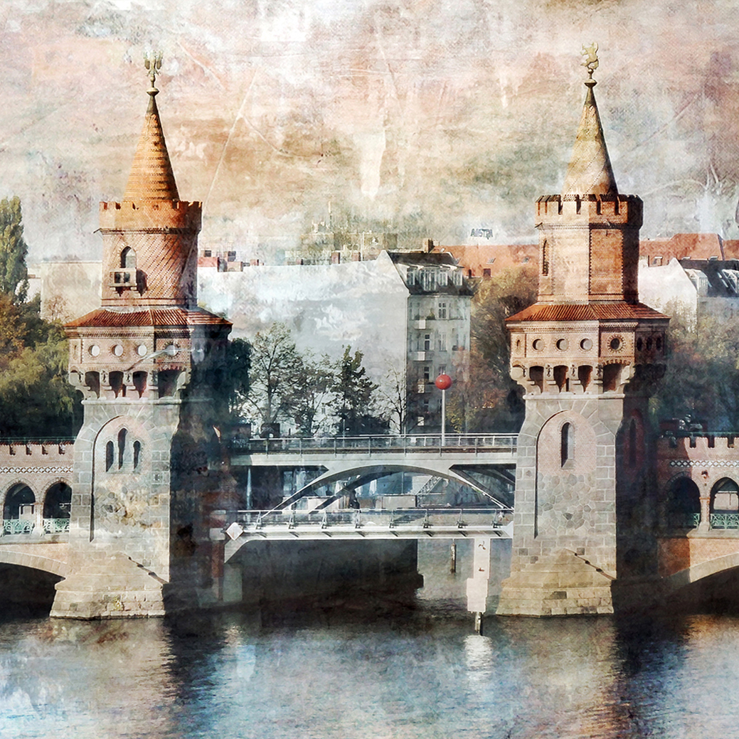 Berlin 10 Oberbaumbrücke – 30 x 30 cm