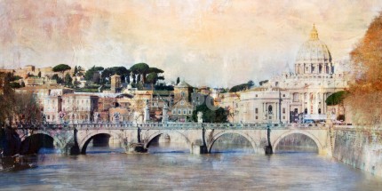 Rom 5 – 120 x 60 cm – Canvas Leinwand auf Keilrahmen gespannt