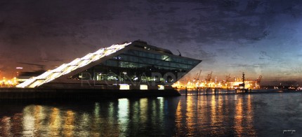 Hamburg Hafen 47 – 110 x 50 cm – Canvas Leinwand auf Keilrahmen gespannt