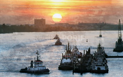 Hamburg Hafen 49 – 120 x 75 cm