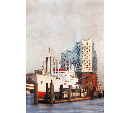 Hamburg Hafen 66 mit Elbphilharmonie – 70 x 100 cm