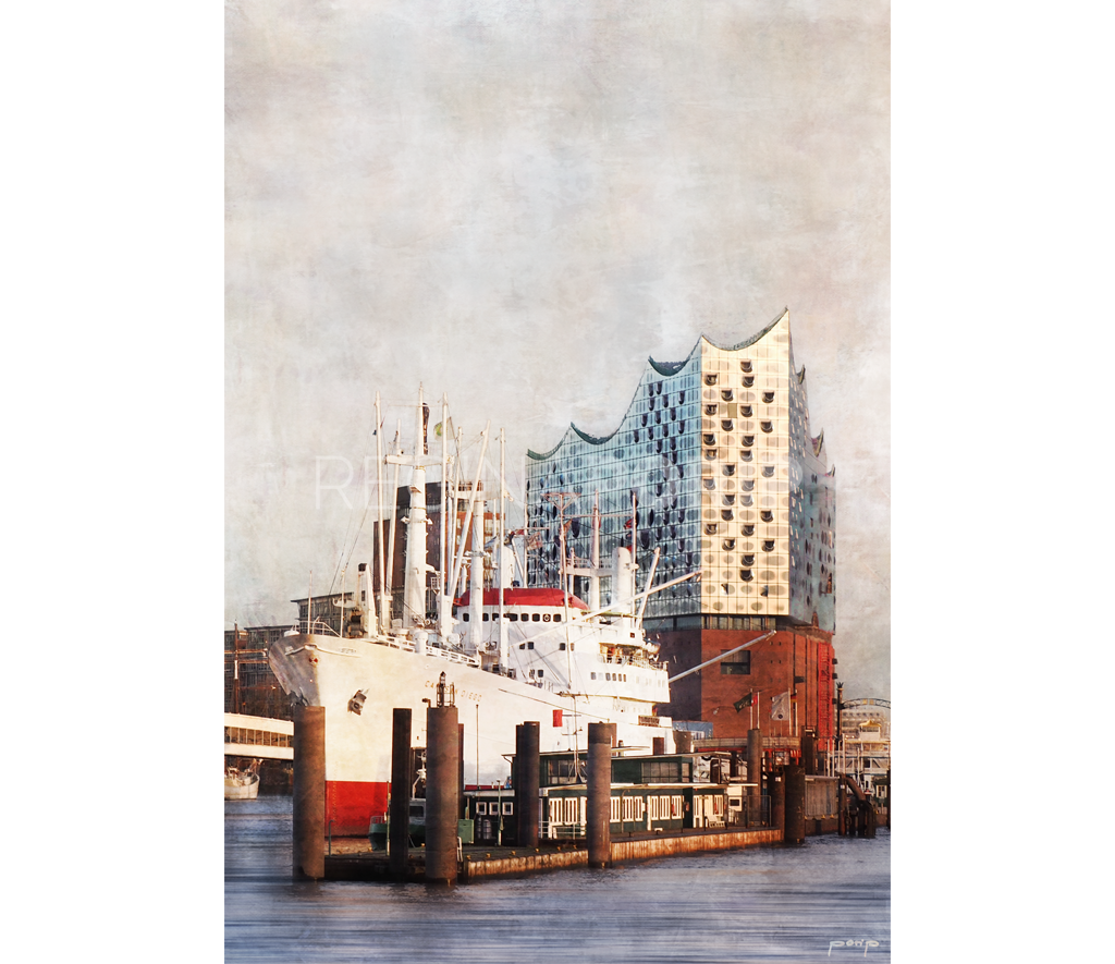Hamburg Hafen 66 mit Elbphilharmonie – 70 x 100 cm