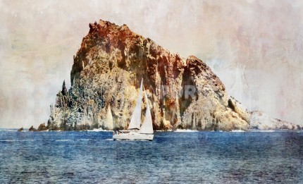 Italien Sizilien 3 – 80 x 50 cm – Canvas Leinwand auf Keilrahmen gespannt