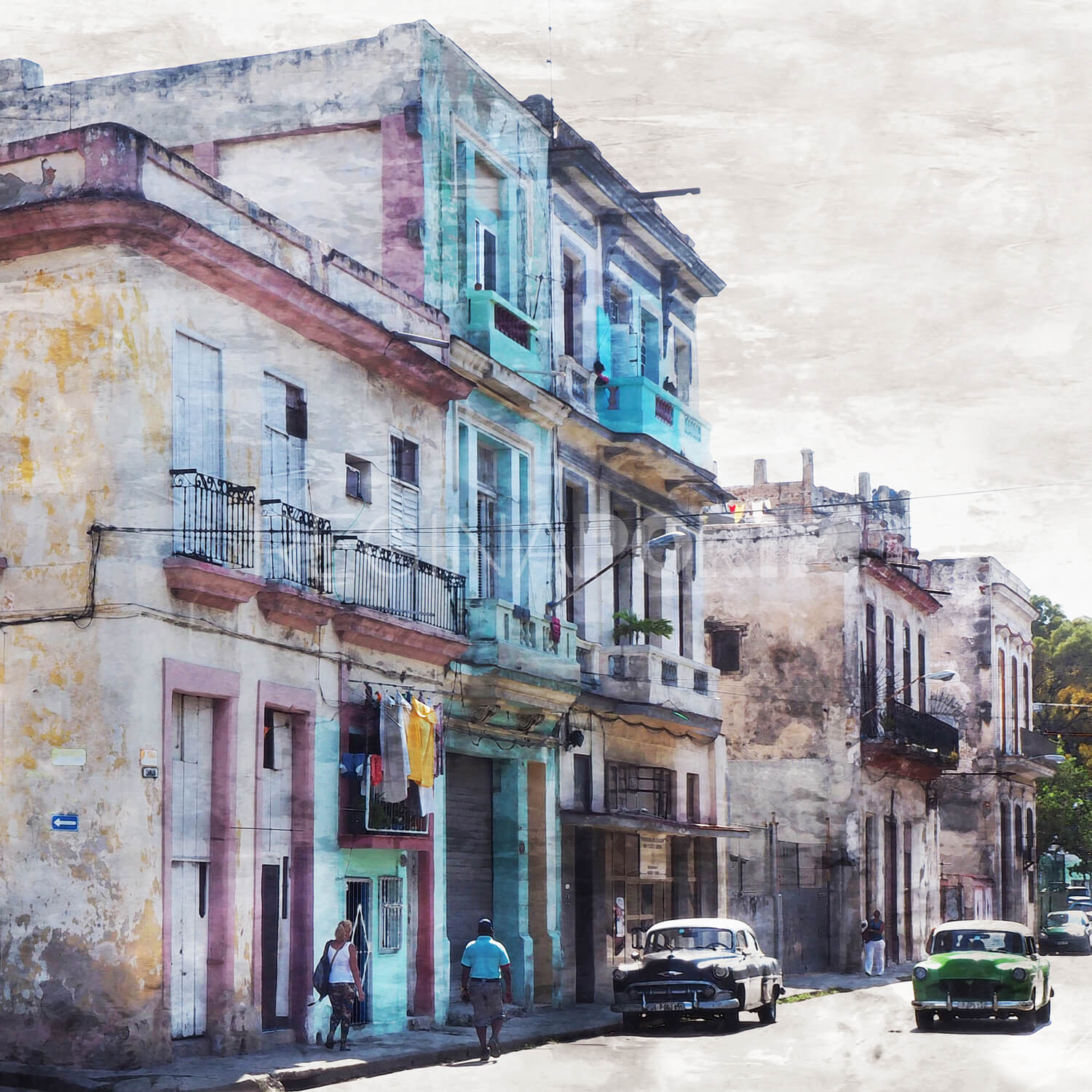 Cuba – Havanna 10  –  60 x 60 cm