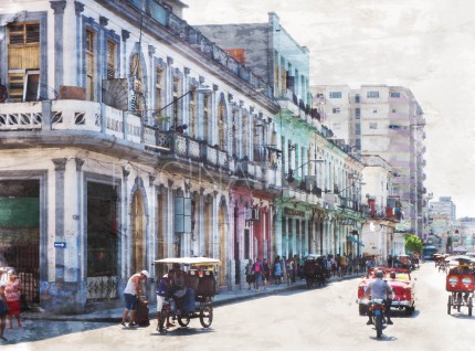 Cuba – Havanna 11  –  70 x 50 cm – Canvas Leinwand auf Keilrahmen gespannt