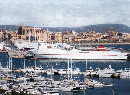 Palma de Mallorca 3  –  70 x 50 cm – Canvas Leinwand auf Keilrahmen gespannt
