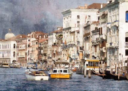Italien Venedig 43  –  100 x 70 cm – Canvas Leinwand auf Keilrahmen gespannt