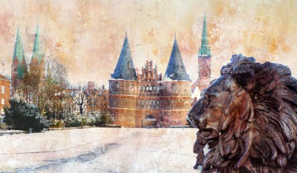 Lübeck 11  –  120 x 70 cm – Canvas Leinwand auf Keilrahmen gespannt