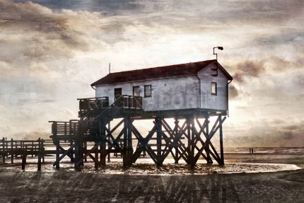Sankt Peter Ording 6  –  60 x 40 cm – Canvas Leinwand auf Keilrahmen gespannt