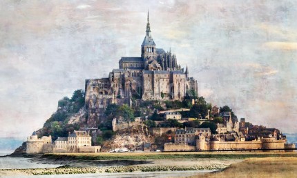Frankreich Le Mont-Saint-Michel  –  100 x 60 cm – Canvas Leinwand auf Keilrahmen gespannt