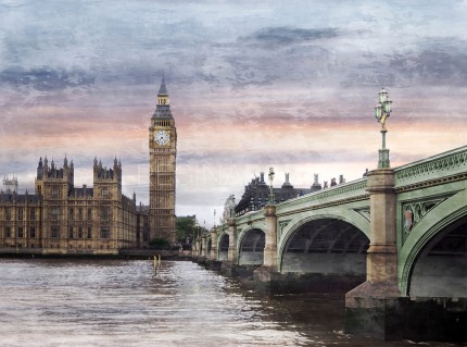 London 7  –  80 x 60 cm – Canvas Leinwand auf Keilrahmen gespannt