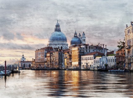 Venedig 44  –  80 x 60 cm – Canvas Leinwand auf Keilrahmen gespannt