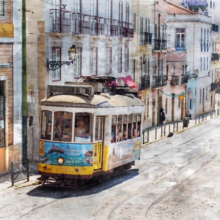 Lissabon 8  –  60 x 60 cm – Canvas Leinwand auf Keilrahmen gespannt
