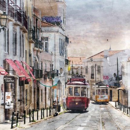Lissabon 7  –  60 x 60 cm – Canvas Leinwand auf Keilrahmen gespannt