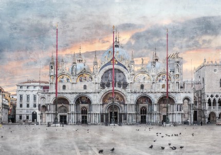 Venedig Markusdom  –  85 x 60 cm – Canvas Leinwand auf Keilrahmen gespannt
