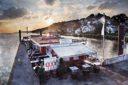 Hamburg Blankenese 8 – 120 x 80 cm – Canvas Leinwand auf Keilrahmen gespannt