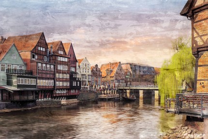 Lüneburg 13 – 60 x 40 cm – Canvas Leinwand auf Keilrahmen gespannt