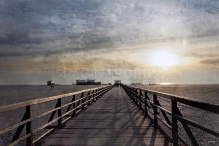 Sankt Peter Ording 7 – 100 x 70 cm – Canvas Leinwand auf Keilrahmen gespannt