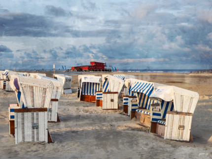 Sankt Peter-Ording 21  –  40 x 30 cm – Canvas Leinwand auf Keilrahmen gespannt