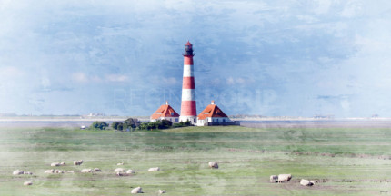 Sankt Peter-Ording 10  –  80 x 40 cm – Canvas Leinwand auf Keilrahmen gespannt