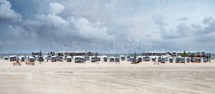 Sankt Peter-Ording 12  –  80 x 35 cm – Canvas Leinwand auf Keilrahmen gespannt