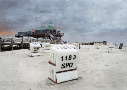Sankt Peter-Ording 11  –  70 x 50 cm – Canvas Leinwand auf Keilrahmen gespannt