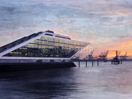 Hamburg Hafen 57  –  40 x 30 cm – Canvas Leinwand auf Keilrahmen gespannt