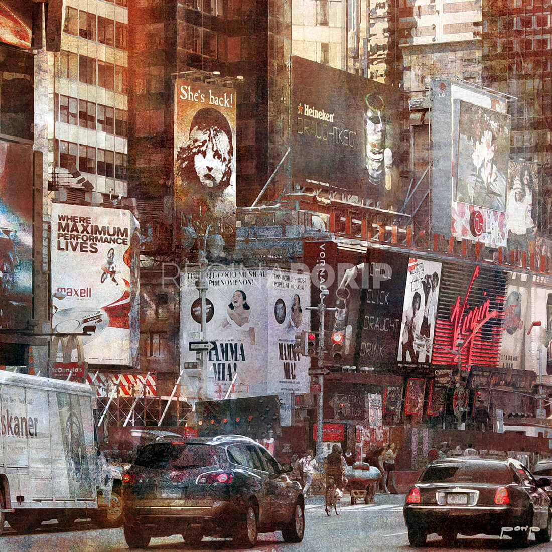 New York City LES MIS 50 x 50 cm Kunst aus Hamburg Fotografie und