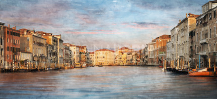 Venedig 48  –  100 x 45cm  – Canvas Leinwand auf Keilrahmen gespannt