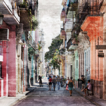 Kuba Havanna 1  –  80 x 80 cm