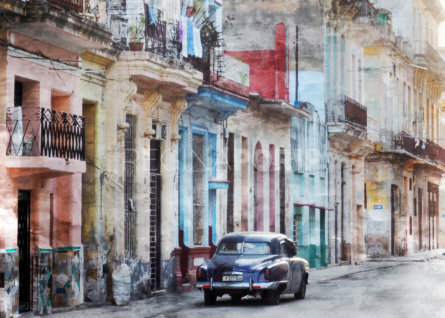 Cuba – Havanna 8 breit  –  70 x 50 cm