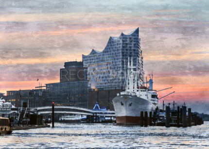 Hamburg Hafen 89  –  80 x 60 cm