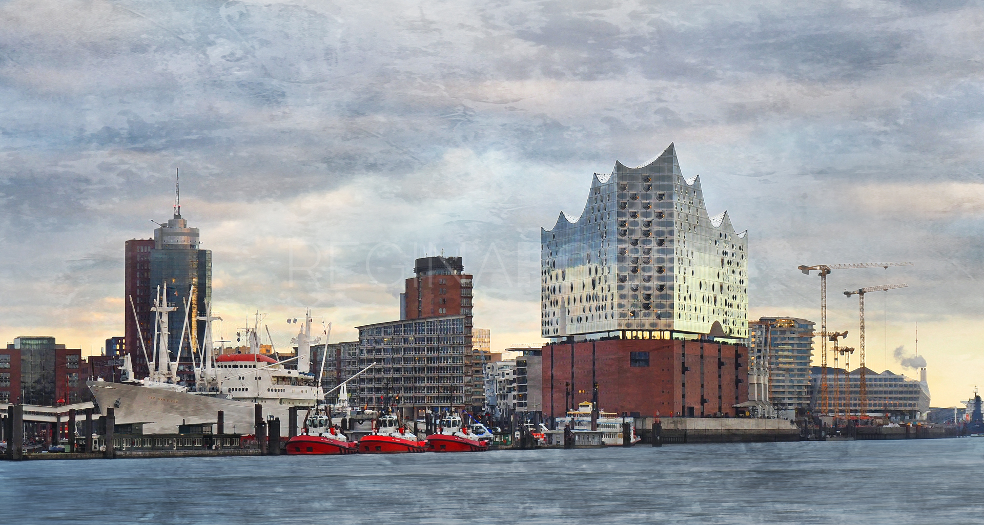 Hamburg Hafen 91  –  120 x 65 cm