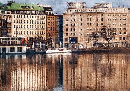 Hamburg Binnenalster 7  –  100 x 70 cm