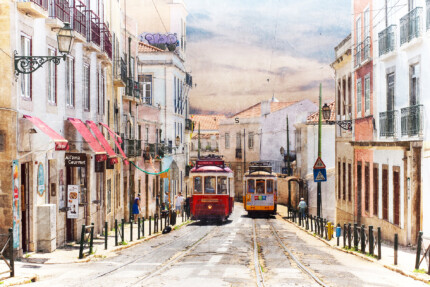 Portugal Lissabon X – 120 x 80 cm – Canvas Leinwand auf Keilrahmen gespannt