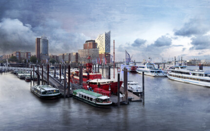 Hamburg Hafen 112 – 120 x 75 cm – auf Leinwand gedruckt
