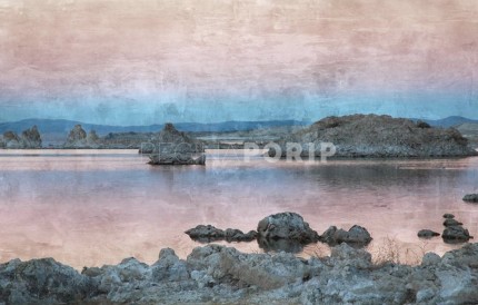 Amerika Kalifornien Mono Lake – 80 x 50 cm – Canvas Leinwand auf Keilrahmen gespannt