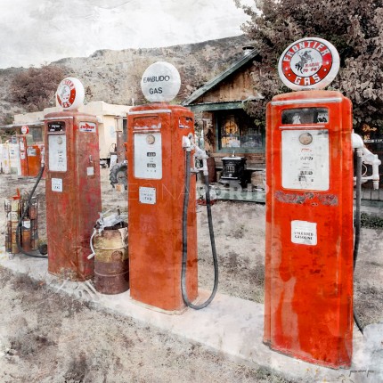 Amerika Kalifornien Gas Station 10 – 50 x 50 cm
