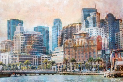 Amerika Kalifornien San Francisco 9 – 60 x 40 cm – Canvas Leinwand auf Keilrahmen gespannt