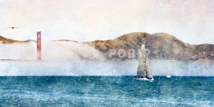 San Francisco Golden Gate Bridge 7 – 80 x 40 cm – Canvas Leinwand auf Keilrahmen gespannt
