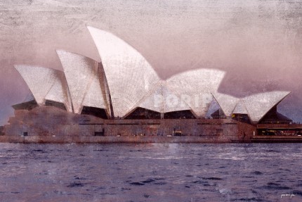 Australien Sydney Oper 2 – 80 x 50 cm – Canvas Leinwand auf Keilrahmen gespannt