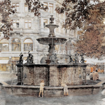 Braunschweig 4 – 60 x 60 cm – Canvas Leinwand auf Keilrahmen gespannt