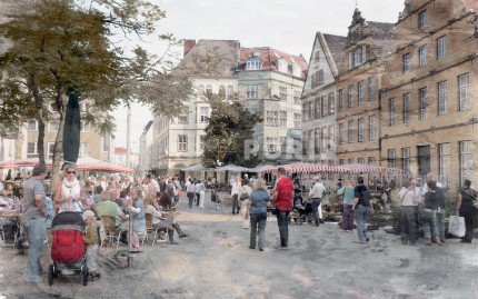 Bielefeld 3c – 80 x 50 cm – Canvas Leinwand auf Keilrahmen gespannt